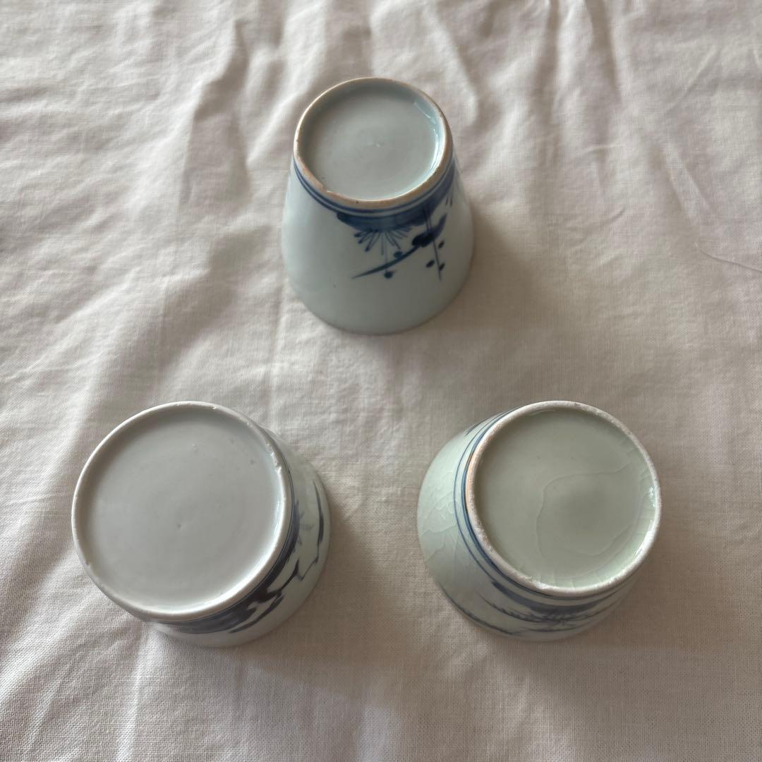 骨董　蕎麦猪口　湯呑み　3個セット