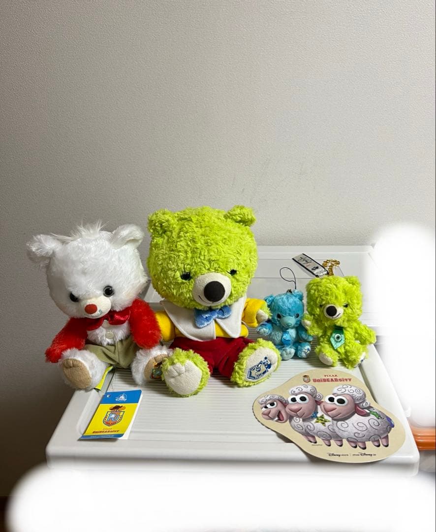 ユニベアシティぬいぐるみ、ぬいぐるみストラップセット、スポーク、マイク、サリー