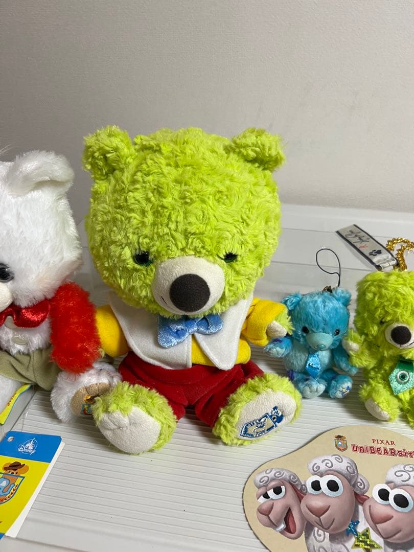 ユニベアシティぬいぐるみ、ぬいぐるみストラップセット、スポーク、マイク、サリー