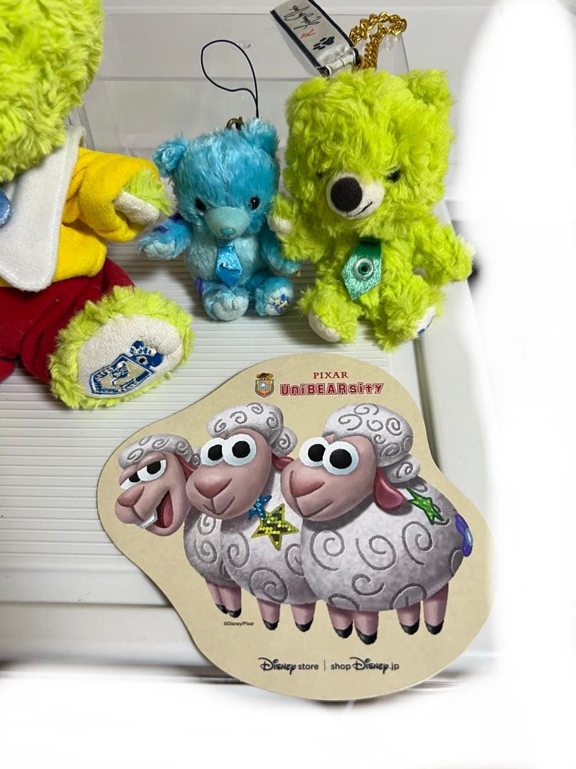 ユニベアシティぬいぐるみ、ぬいぐるみストラップセット、スポーク、マイク、サリー