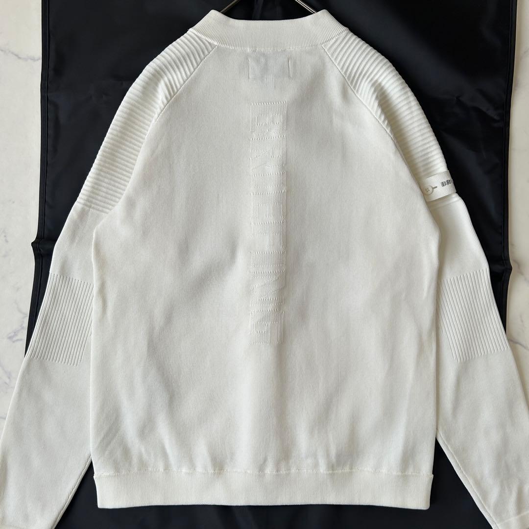 ブリーフィング 2025年モデル ジップアップブルゾン ホワイト レザーロゴ