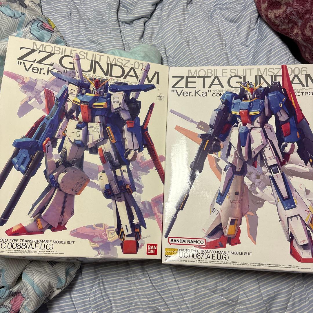 mg ZZガンダム & mg ゼータガンダム セット