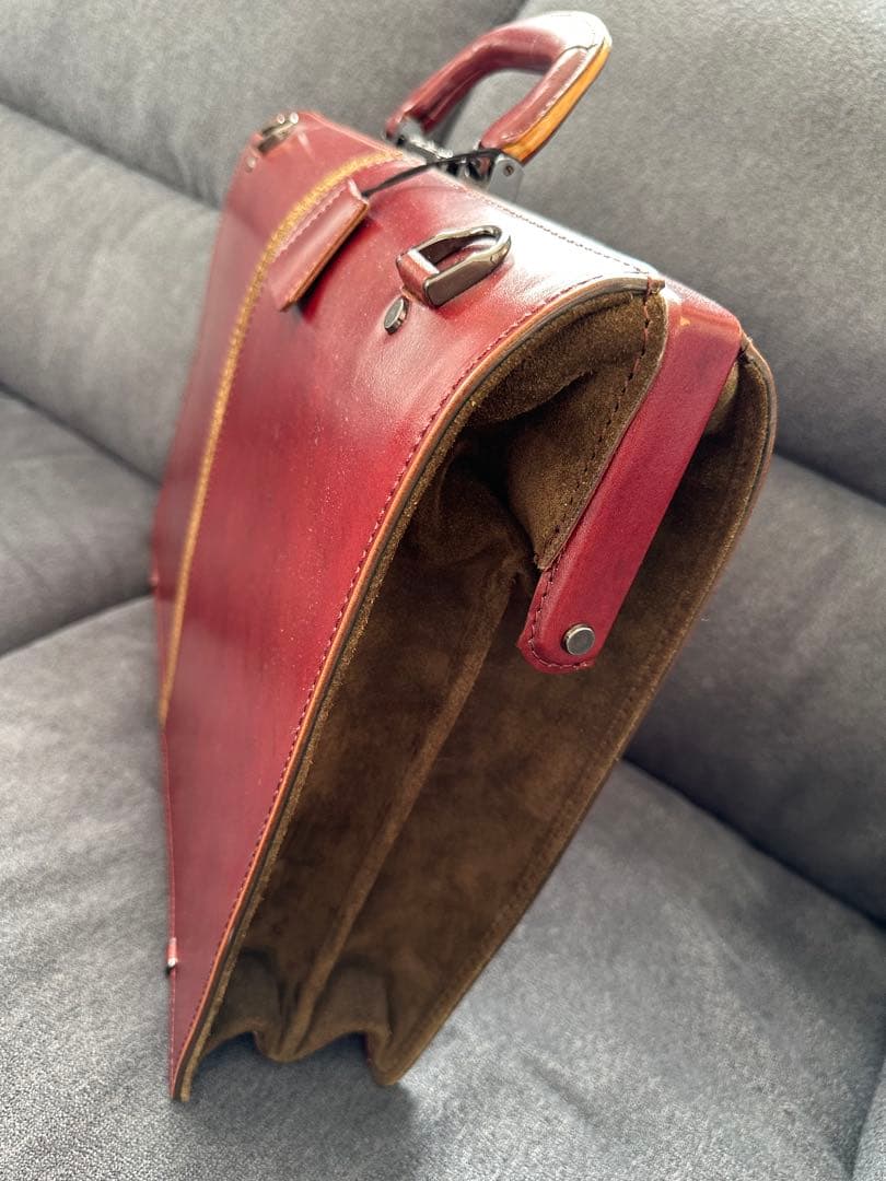 美品 DRAWER ダレスバッグ 本革 ビジネスバッグ ドクターズバッグ