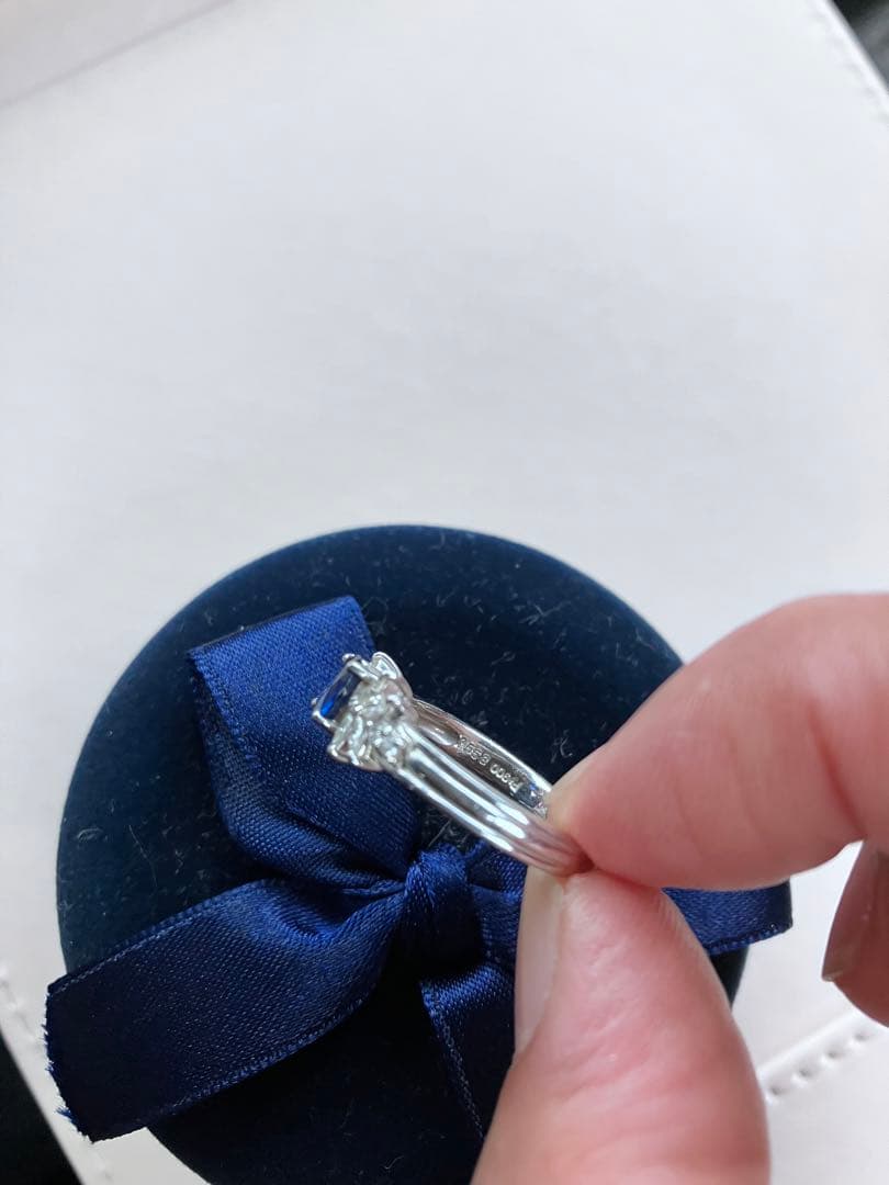 天然石指輪　リング　ブルー