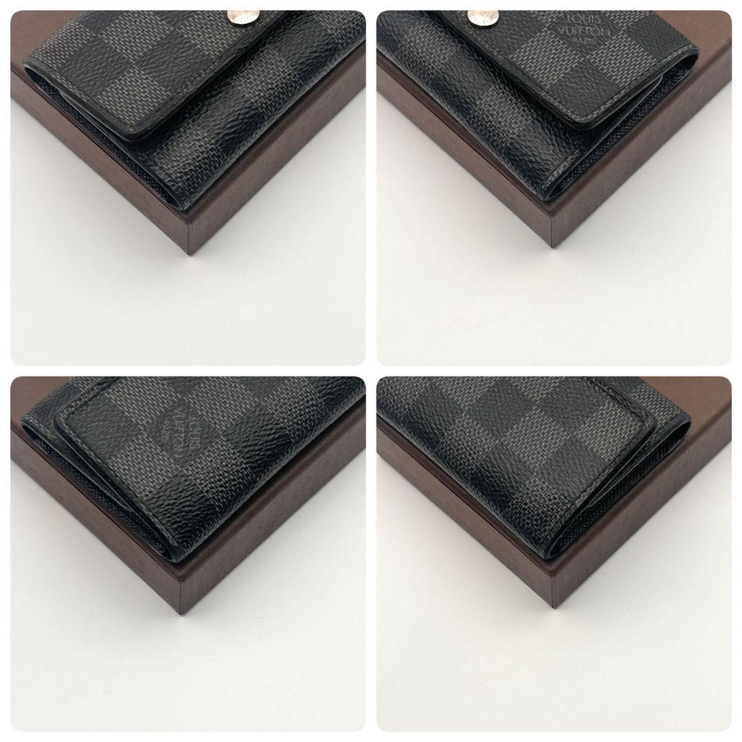 極美品✨ルイヴィトン 6連 キーケース ダミエ グラフィット ミュルティクレ6
