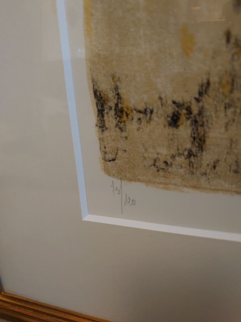 売約済　「ジャン.ジャンセン」黄色い服の女 リトグラフ　ＥD/自筆サインあり