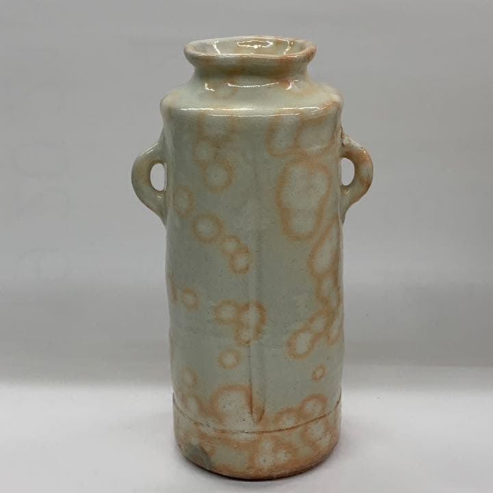 【花入21】萩6  御本手　耳付　彩雲窯　高さ22㎝