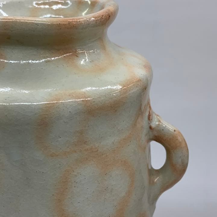 【花入21】萩6  御本手　耳付　彩雲窯　高さ22㎝