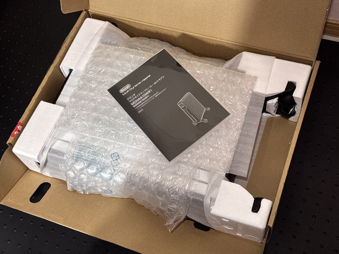 最終値下げ 未使用に近い DeLonghi ヒーターMDHAA15WIFI-BK