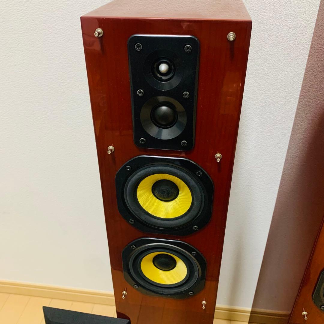 【美品】 DENON トールボーイスピーカー SC-T33XG ペア　ベース付