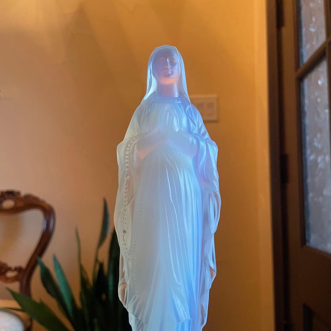 【エトラン】オパリンガラス　ルルドの聖母マリア像