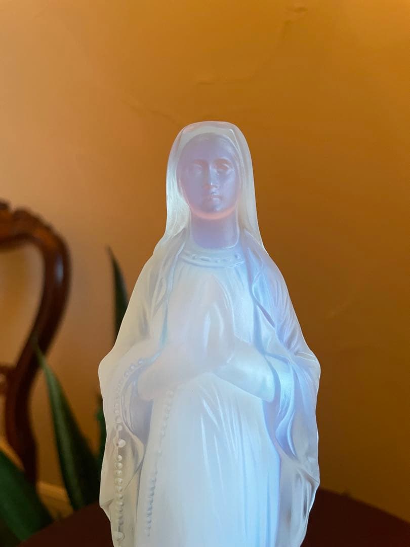 【エトラン】オパリンガラス　ルルドの聖母マリア像