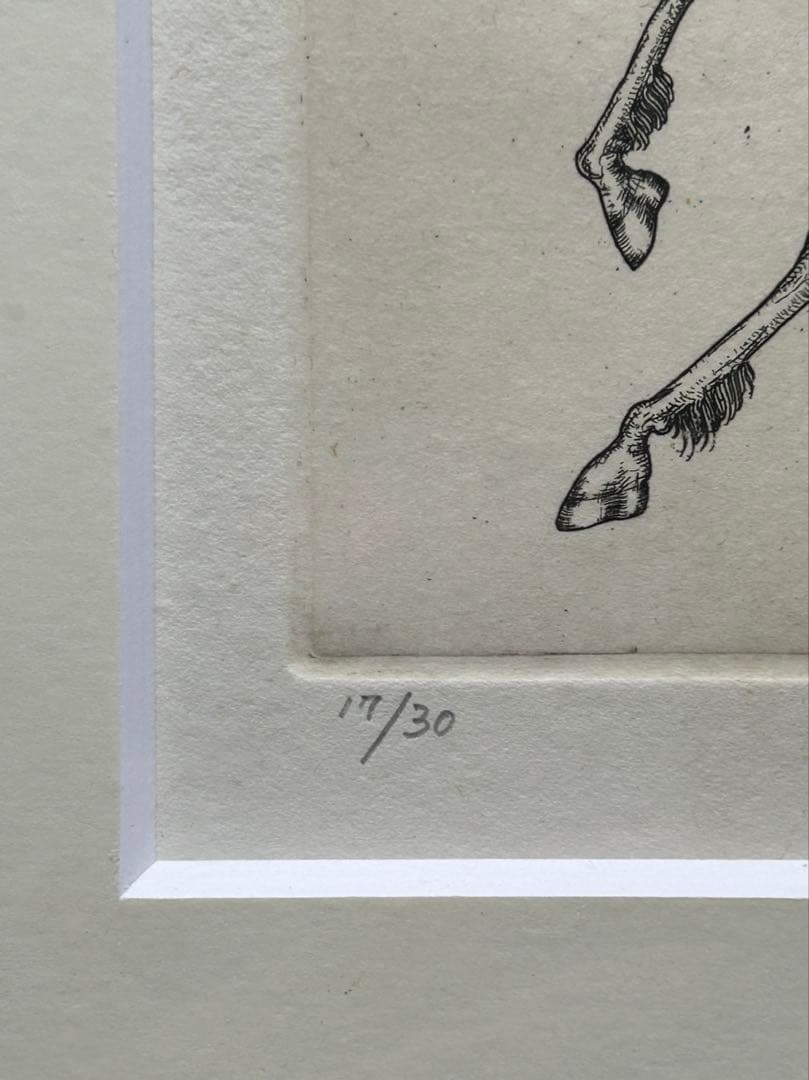 多賀新　Maiden & Unicorn エッチング