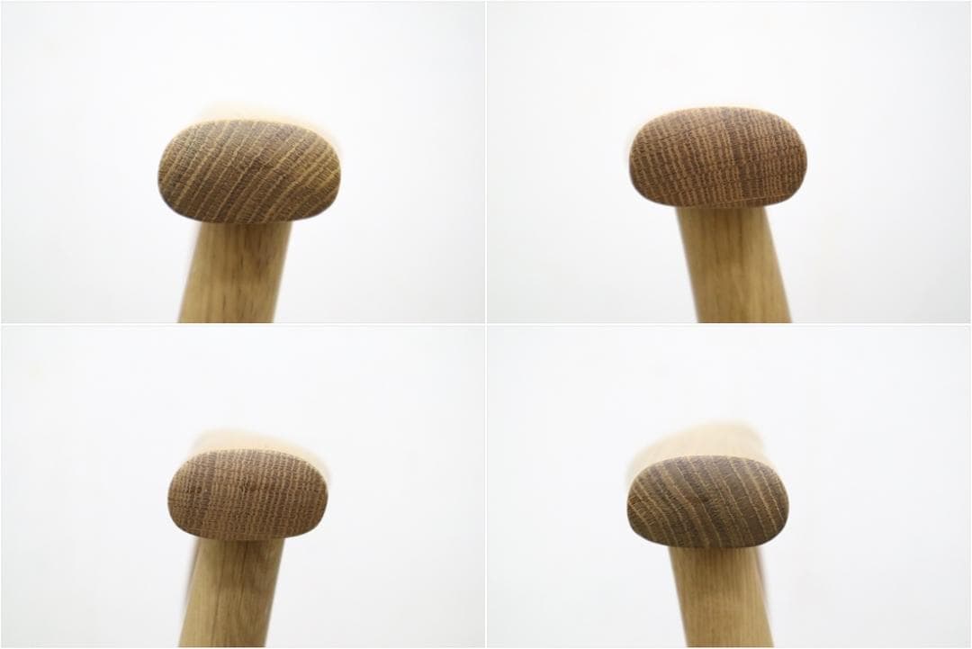 飛騨産業 キツツキ ポーチェア スツール アームチェア オーク 無垢材 軽量