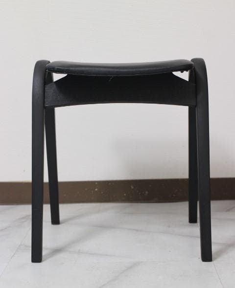 美品 秋田木工 スタッキング スツール チェア 椅子 曲木 ②