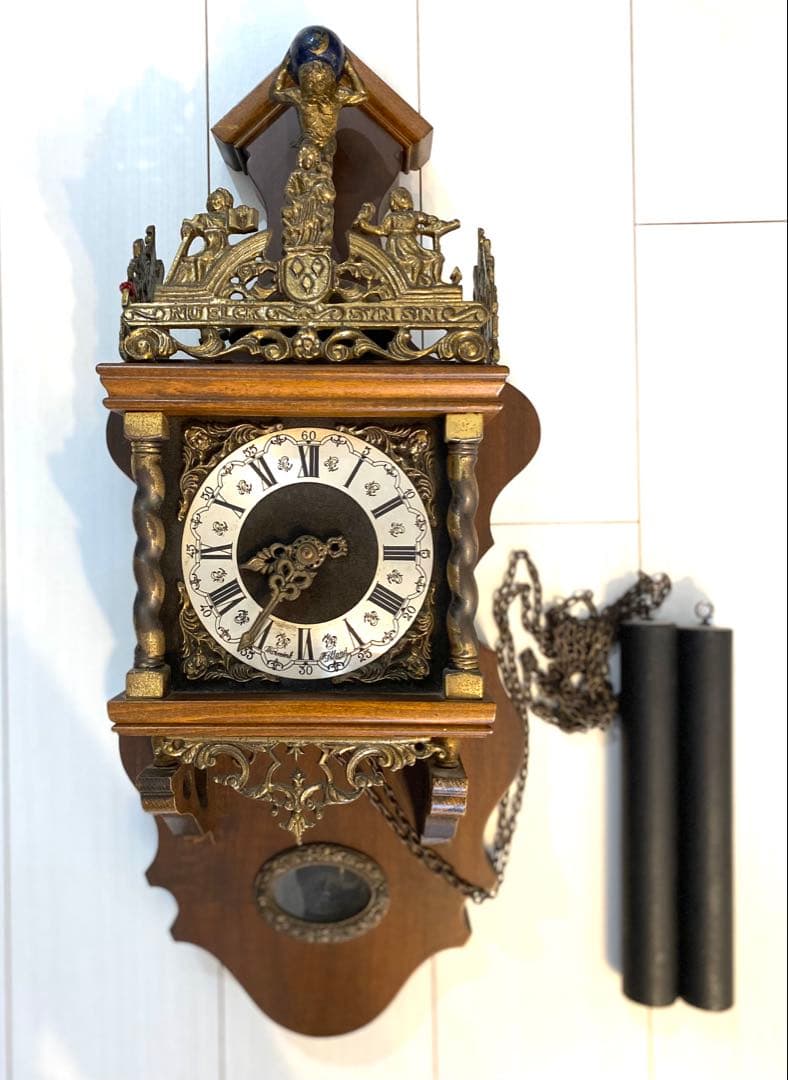 掛け時計　オランダ　Warmink社　ザーンセ時計　アンティーク