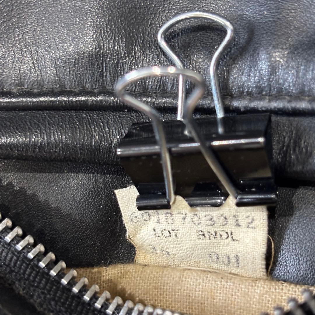 ショット 641 シングルライダースジャケット 牛革 レザー ブラック 36 S