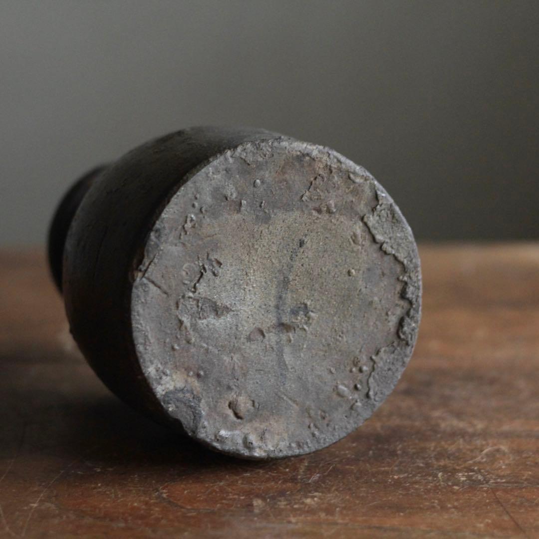 能野焼 薩摩苗代川焼 仏花器 古美術 古道具 アンティーク 花入 徳利 古薩摩