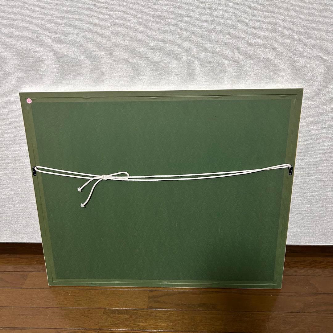 リトグラフ ブーリエ 作 仮題「港の風景」24／125（額装／画家）