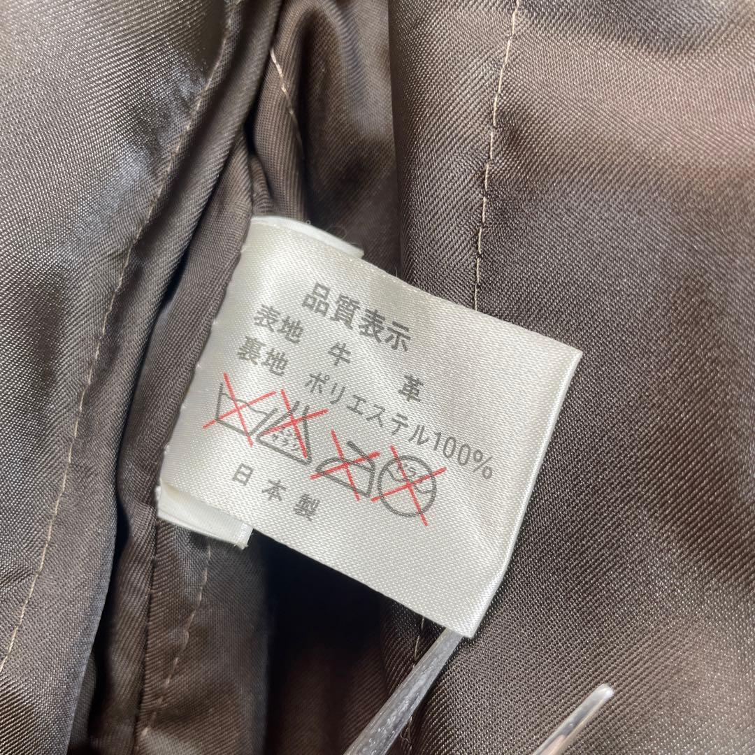 希少　HUMAN BEING レザー　A-2フライトジャケット　38 ブラウン