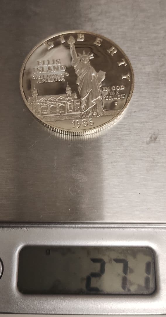 1986年 米国リバティ銀貨セット( 1ドル＆50セント)