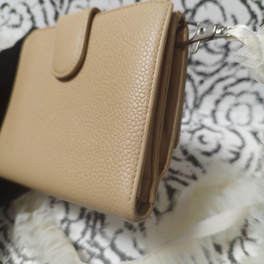 シャネル　斜め掛け　コンパクトウォレット