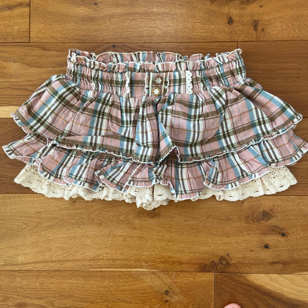 【希少レア‼️】LIZLISA リズリサ チェックキュロット　スカパン