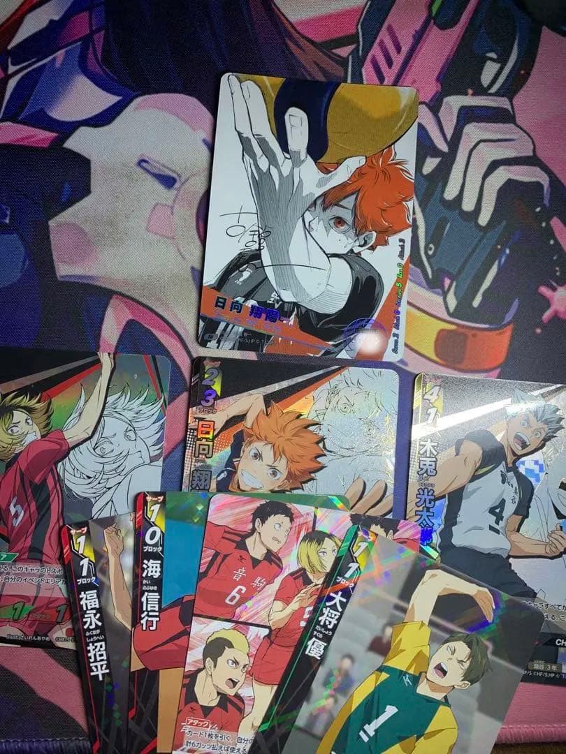 特価ハイキュー!! バボカ BREAK 日向翔陽 シリアルナンバー入 サイン 極