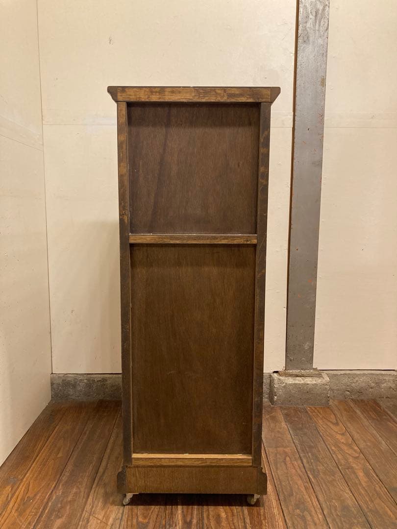 葉山家具 葉山ガーデン オーク材 スリムキャビネット キャスター付 花台 電話台