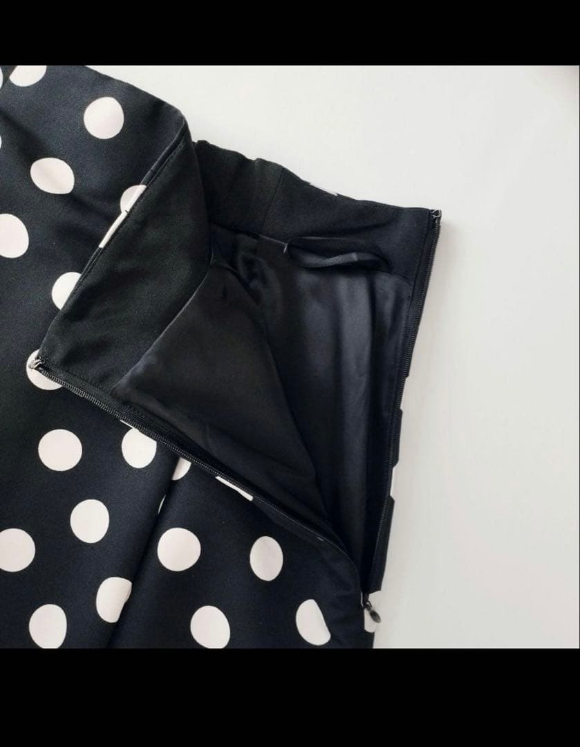 ANAYI ドット柄 フレアスカート サイズ36