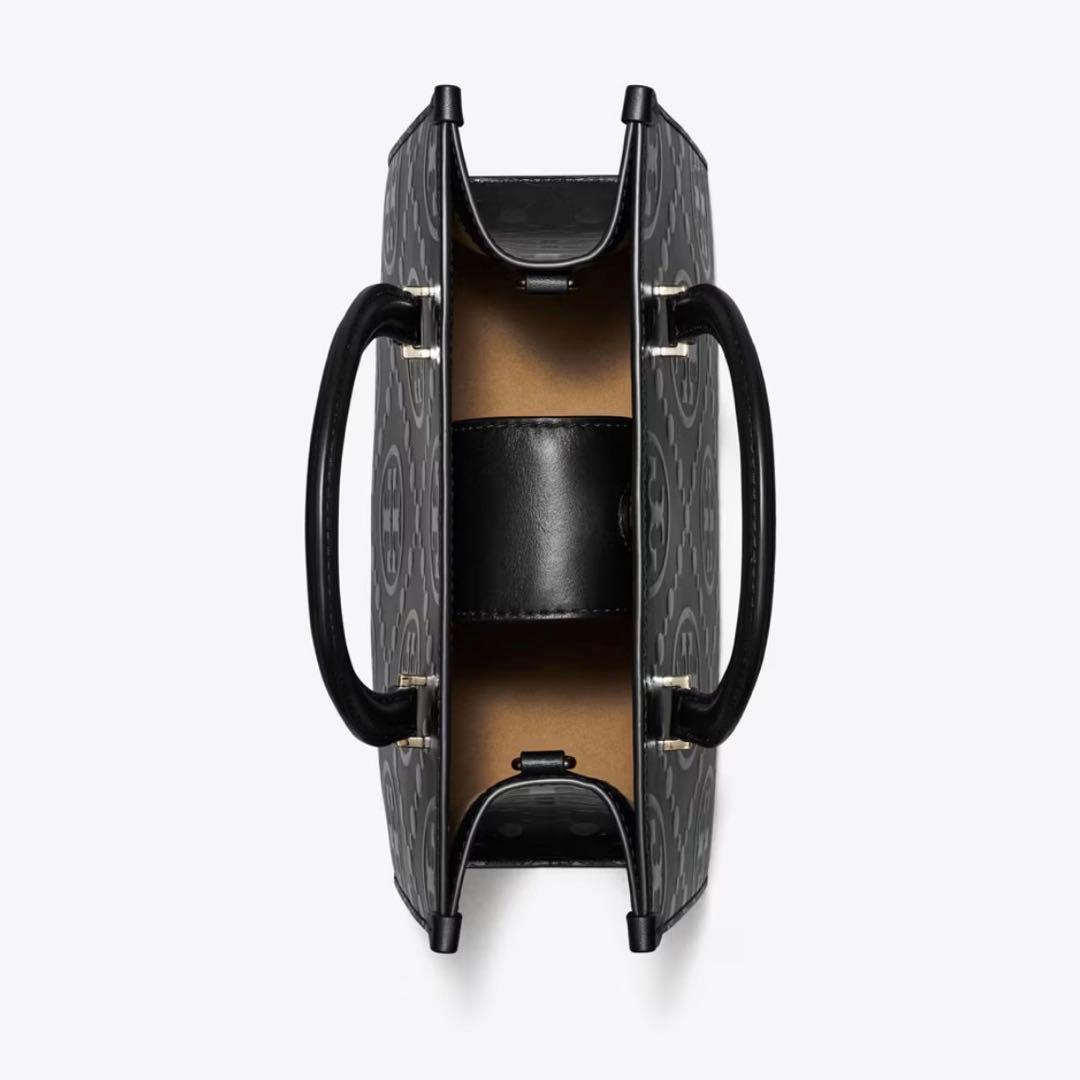 【新作入荷✨️】トリーバーチ Tモノグラム トップハンドル エンボストート