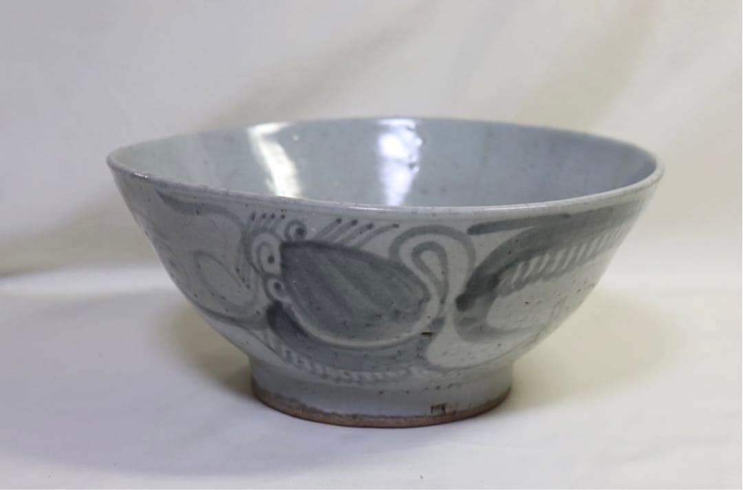 ツ　中国　清朝期　染付大鉢　龍紋　送料込み0408