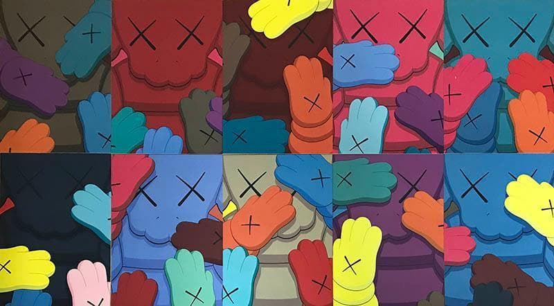 限定マット額装品/カウズ WHAT PARTY【URGE01】