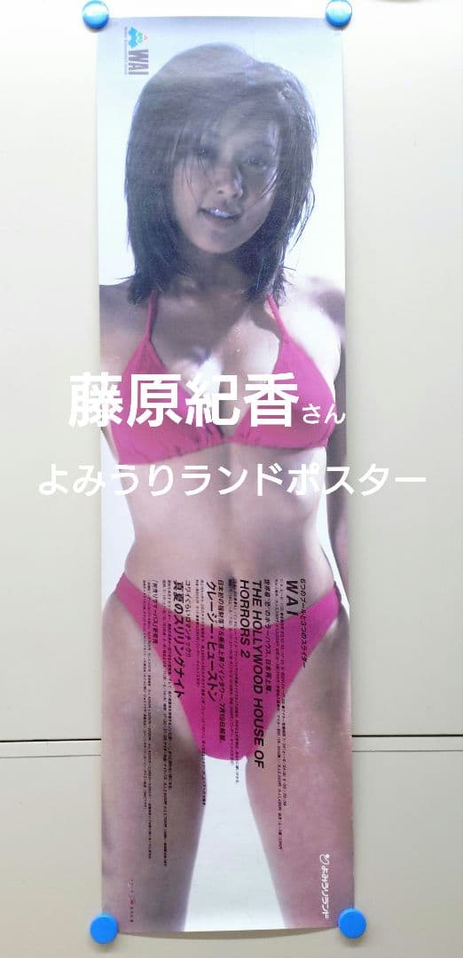 藤原紀香 水着ポスター よみうりランド 荒木経惟撮影