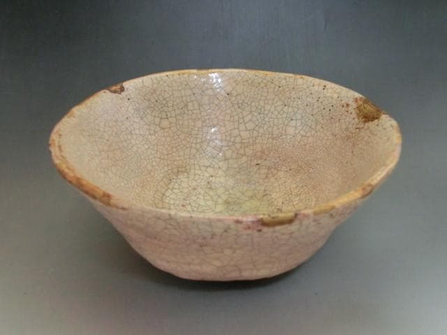 茶碗■李朝 氷結紋 時代物の古茶碗 金継ぎ直し有り 酒器 古玩 時代物 骨董品■