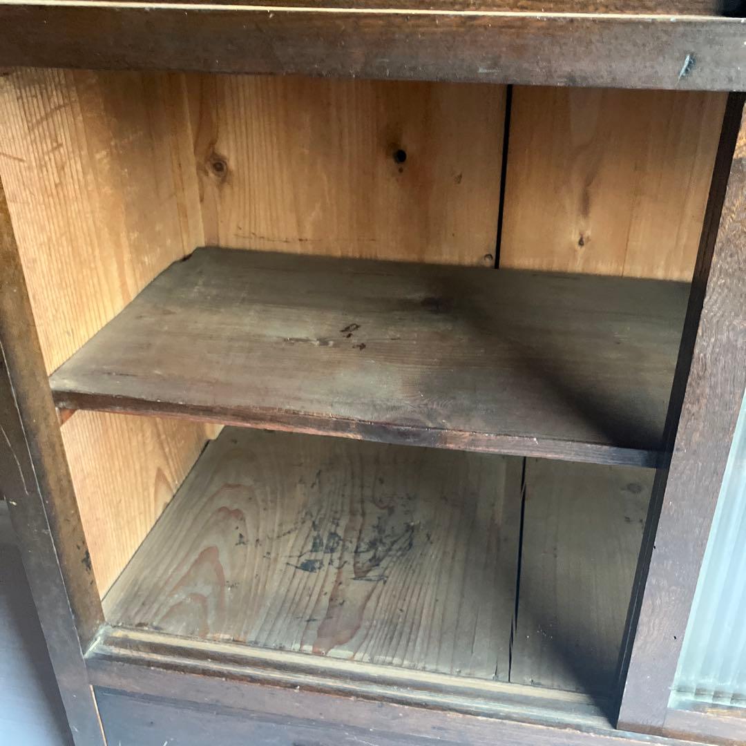 ぱぁるさん専用　木製ガラス扉キャビネット【引き取りの場合は送料分値引きします】