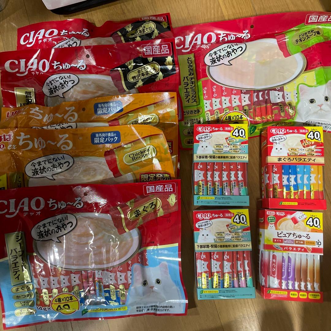 CIAO ちゅ〜る とりささみ 贅沢バラエティ 40本入り 10セット計408本