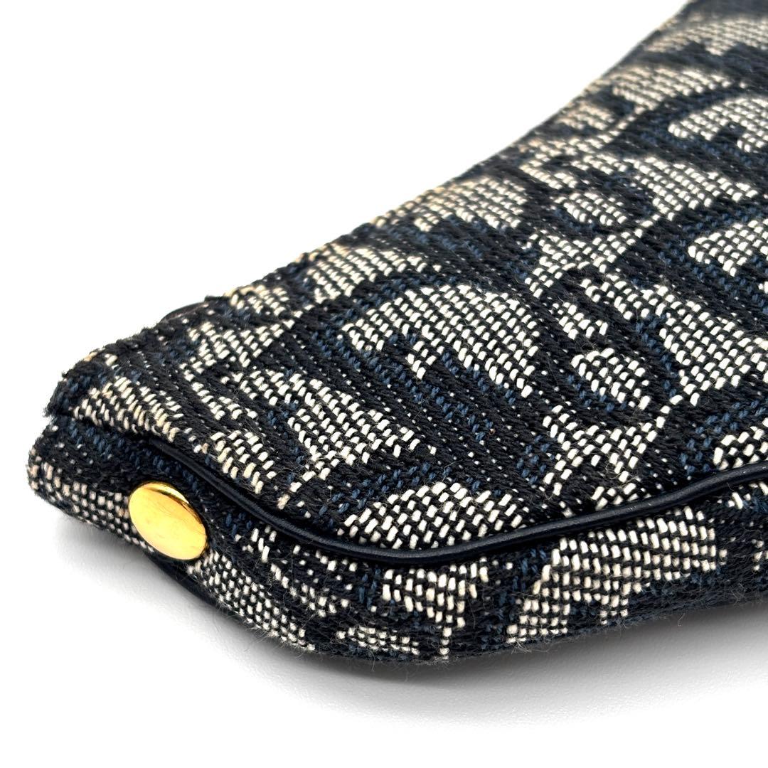 【正規品】ディオール ケース サドル トロッター キーリング ネイビー 金