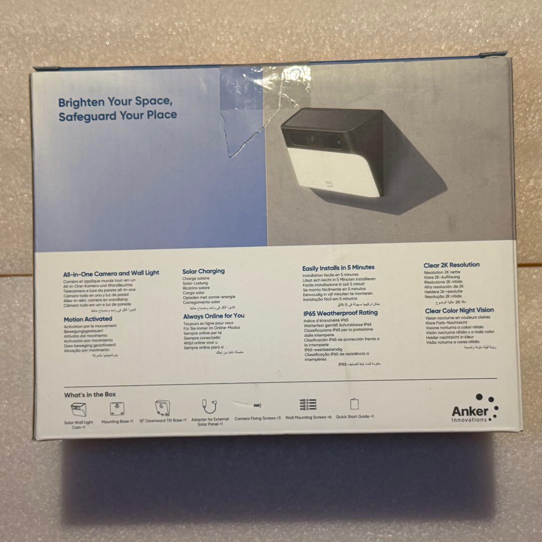 防犯カメラ eufy Security Solar Wall Light