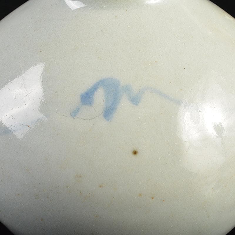 朝鮮美術　李朝　高麗白磁　染付　徳利　M　R7403