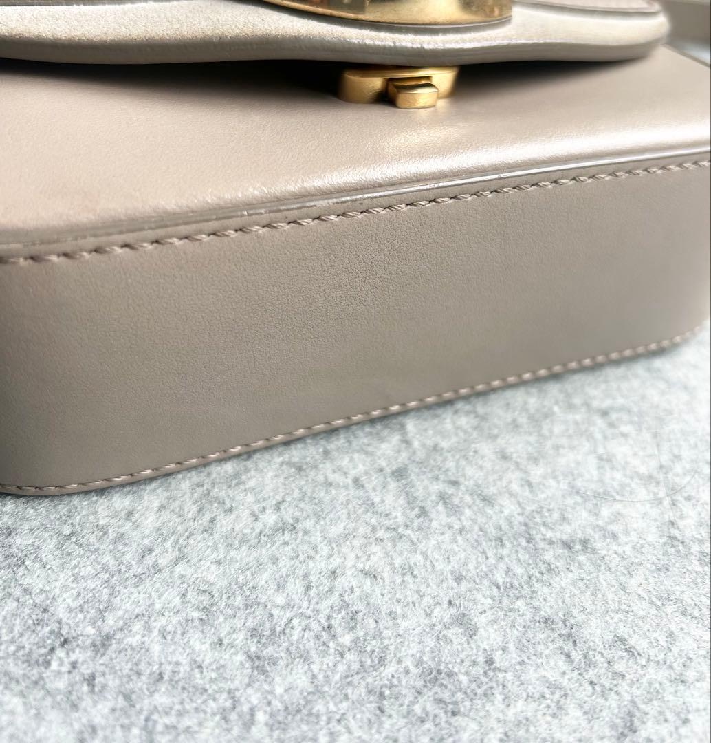 美品 Chloe C シー ミニバッグ ショルダーバッグ グレージュ　本革