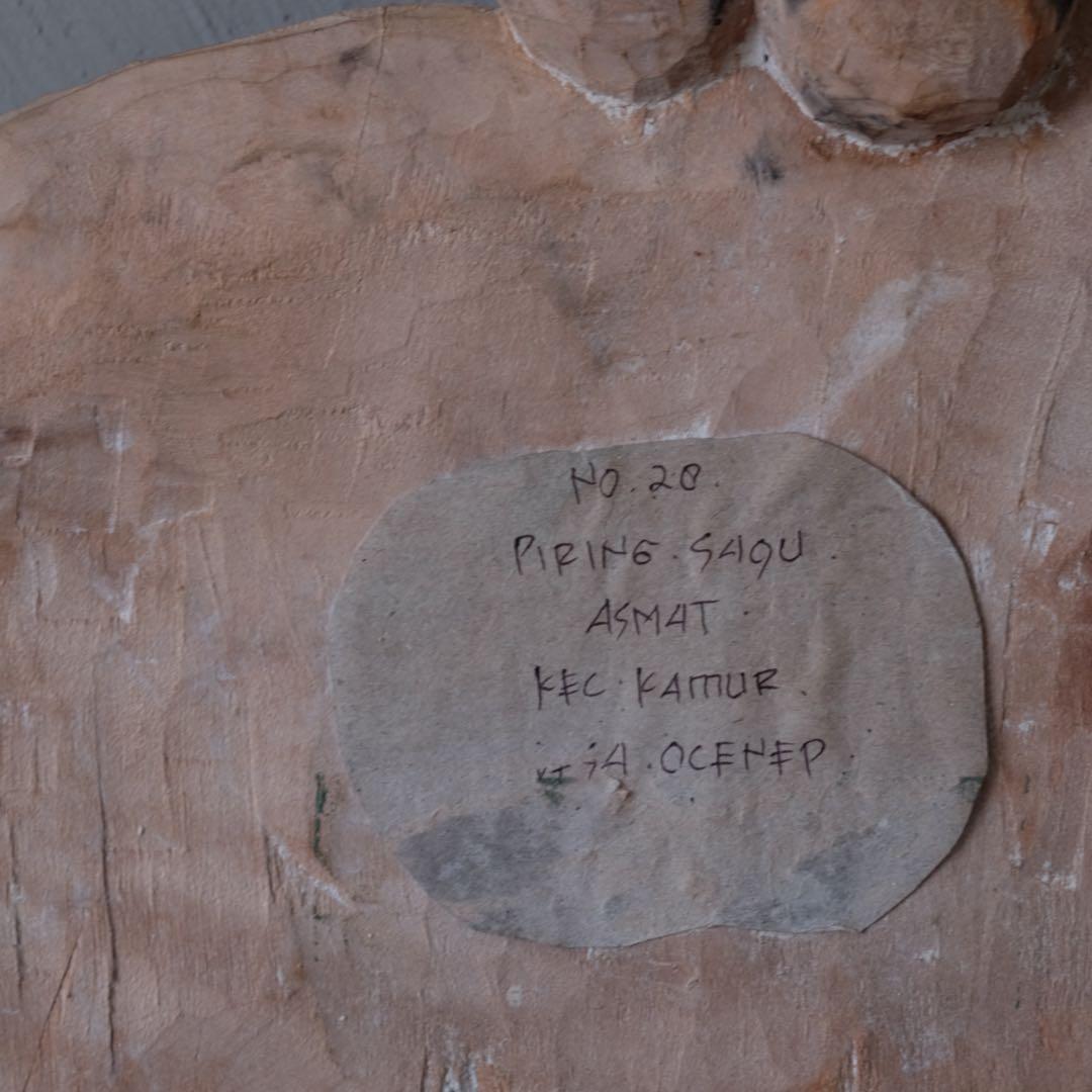 インドネシア パプア州 アスマット族 木彫盾A　プリミティブ アート 古美術