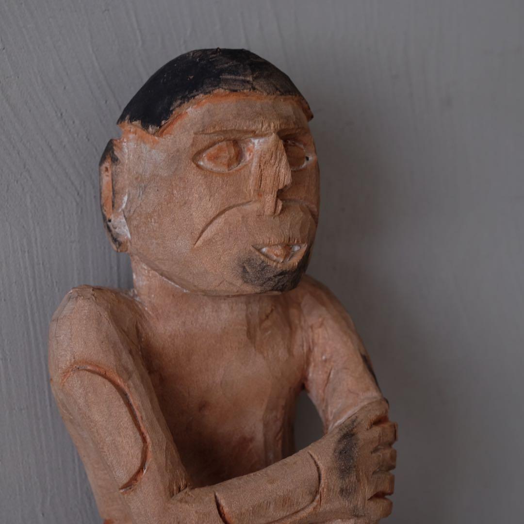 インドネシア パプア州 アスマット族 木彫盾A　プリミティブ アート 古美術