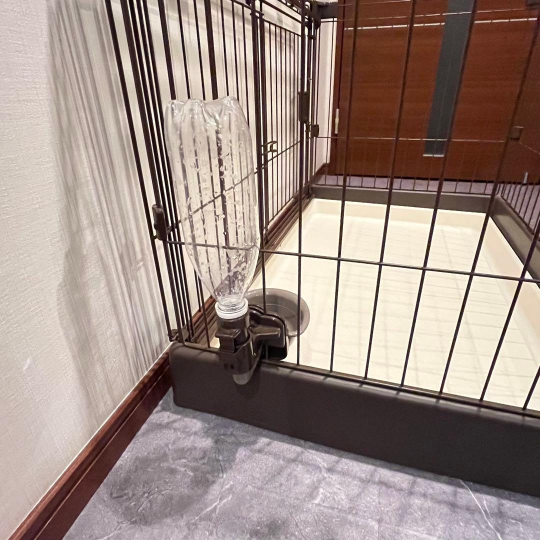 Richell リッチェル お掃除簡単ペットサークル 犬用ケージ　給水器付き