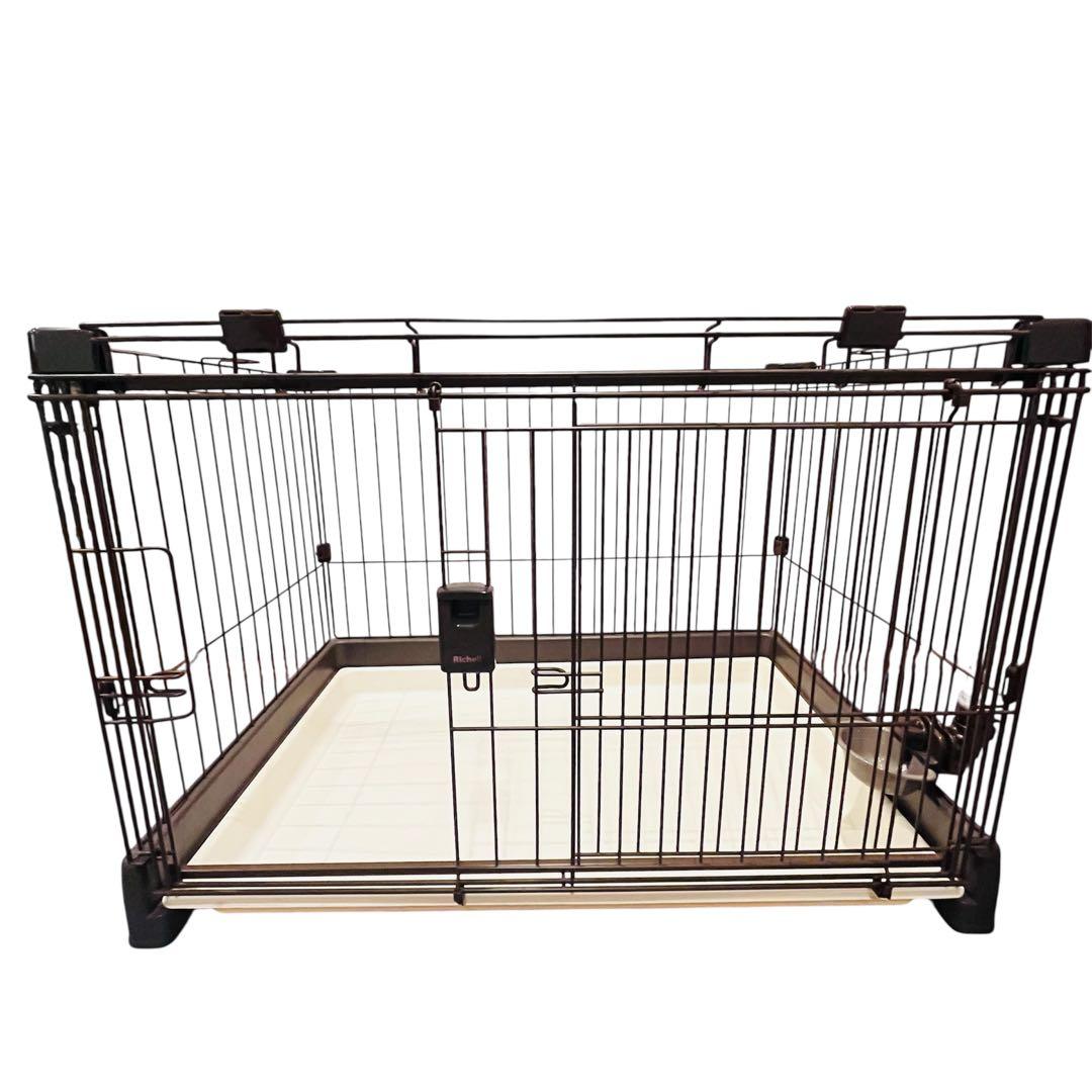 Richell リッチェル お掃除簡単ペットサークル 犬用ケージ　給水器付き