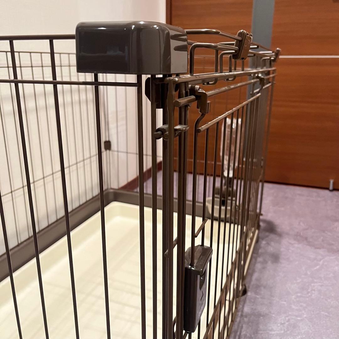 Richell リッチェル お掃除簡単ペットサークル 犬用ケージ　給水器付き