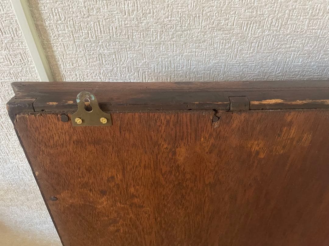 オーバーマントルミラー マカボニー 英国アンティーク アンティーク 暖炉