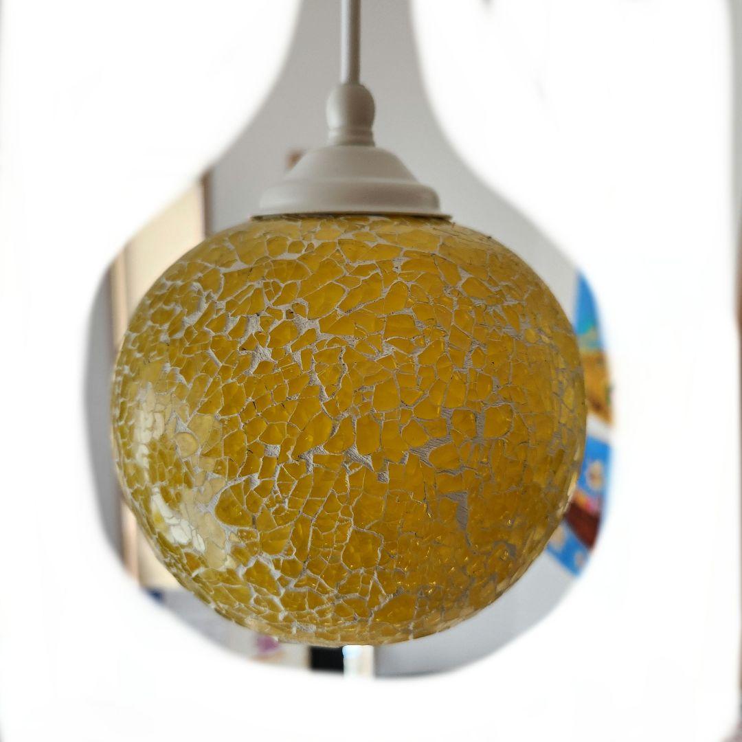 最終値下げ　北欧 ペンダントライト　モザイクガラス3点セット