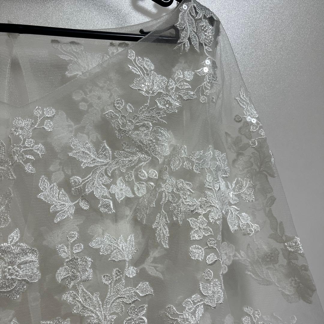 LILIO ブライダルブラウス 11号 ワタベウェディング　ボレロ　スパンコール