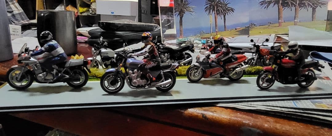 バイク模型 5台セット 1/12 スケール